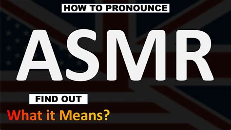 tell asmar pronounciation|How to pronounce ASMR in English